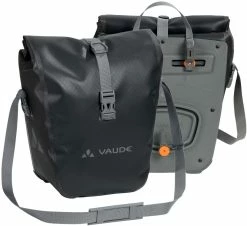 Vaude - Aqua Front - Paire De Sacoches Vélo Pour Roue Avant -Promos Vélo Électrique Magasin Vaude Aqua Front pour Velo electrique noir dos 3840x2160