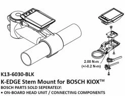 K-Edge - Support De Potence Pour écran Bosch Kiox -Promos Vélo Électrique Magasin k edge vorbau displayhalter bosch kiox montagehinweis 3840x2160