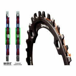 Praxis Works - Plateau VTT ERing Steel 104 Mm - Technologie Wave™ -Promos Vélo Électrique Magasin praxis works plateau ering steel 104mm wawe maillon 3840x2160