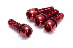 Reverse Components Reverse - Set De 4 Vis Pour étrier De Freins - M6x18mm -Promos Vélo Électrique Magasin reverse set 4 vis etrier frein m6 18 mm rouge 3840x2160
