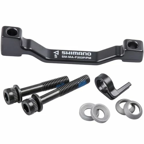 Shimano - Adaptateur De Frein à Disque (étrier De Frein PM Pour Fourche/cadre PM - De 180mm à 203 Mm 3 Shimano - Adaptateur De Frein à Disque (étrier De Frein PM Pour Fourche/cadre PM - De 180mm à 203 Mm