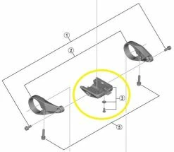 Shimano - Support Pour écran SC-6100 (sans Colliers De Fixation)